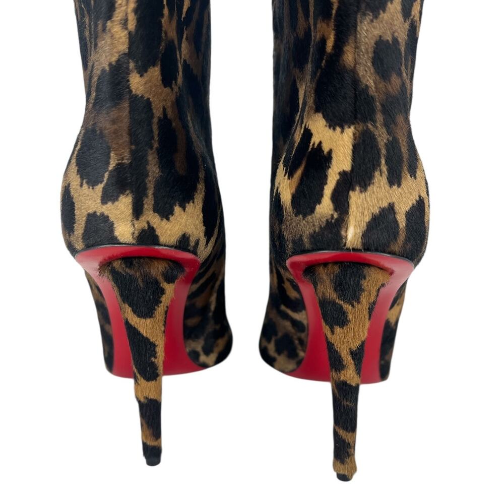 Christian‎ Louboutin Astrilarge Botta 100 Pony Kitty Pointed Toe Boots - Picture 13 of 16